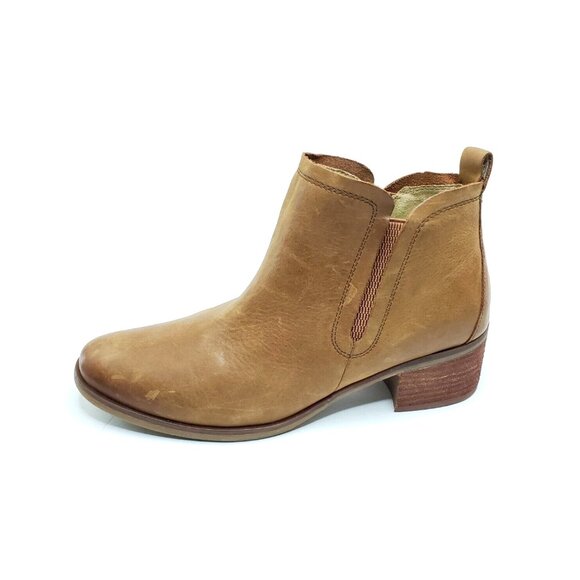 Korks Kork Ease Tea Ankle Boots Bootie Tan Leather Womens US 9.5 - Picture 1 of 9